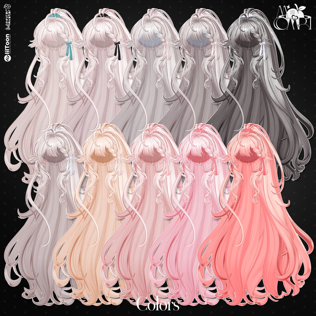 💗SALE💗〈17アバター対応〉 ✦。🖤Chloris_Hair 。✦