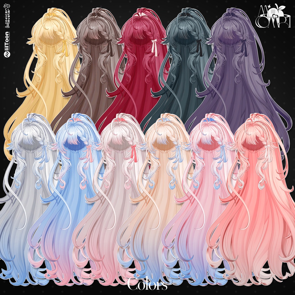 💗SALE💗〈17アバター対応〉 ✦。🖤Chloris_Hair 。✦