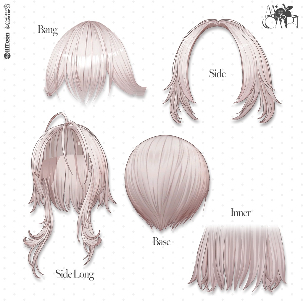 💗SALE💗〈17アバター対応〉 ✦。🐉Astel-hair。✦