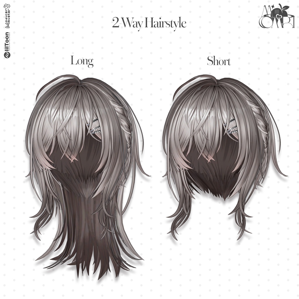 💗SALE💗〈19アバター対応〉 ✦。Plait-Hair🩶。✦