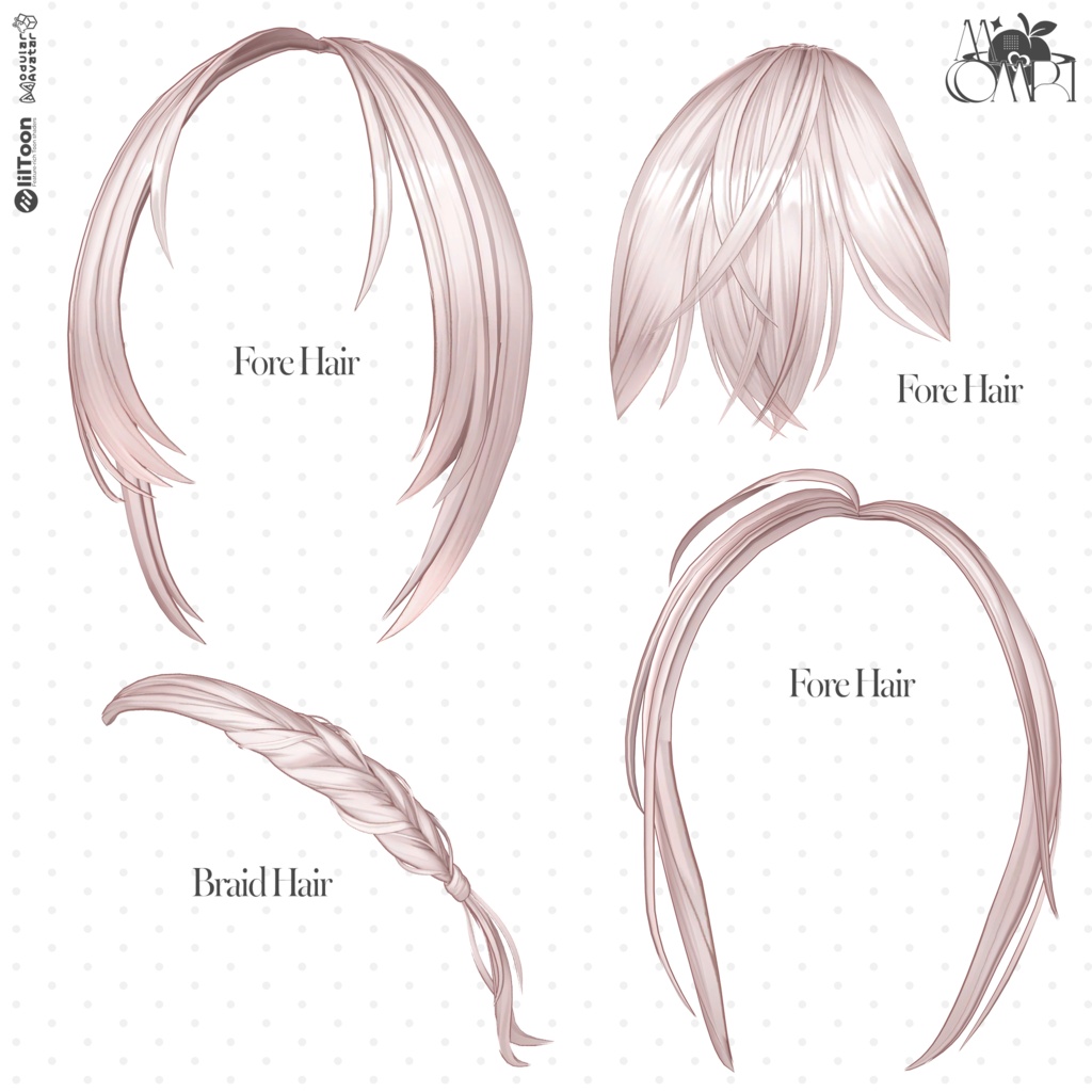 💗SALE💗〈19アバター対応〉 ✦。Plait-Hair🩶。✦