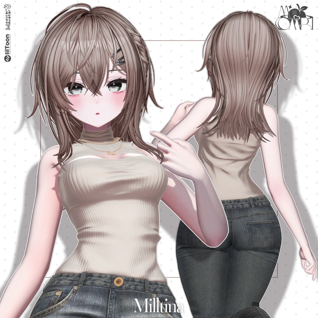 💗SALE💗〈19アバター対応〉 ✦。Plait-Hair🩶。✦