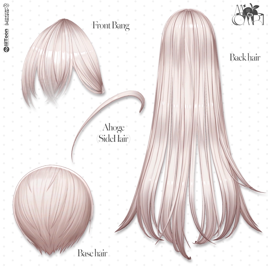 💗SALE💗〈18アバター対応〉 ✦。🦋Hanacho-Hair。✦