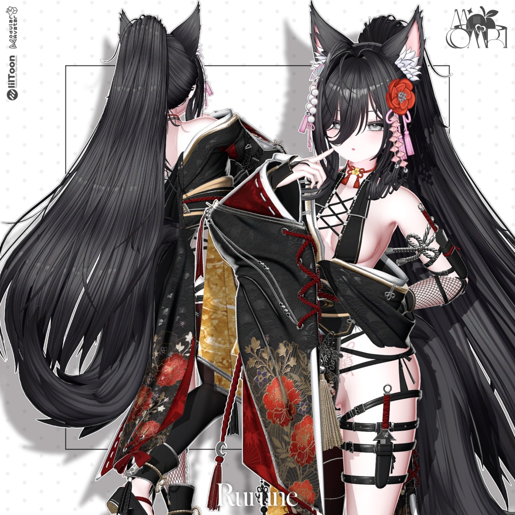 💗SALE💗〈18アバター対応〉 ✦。🦊Kitsune-Miko。✦