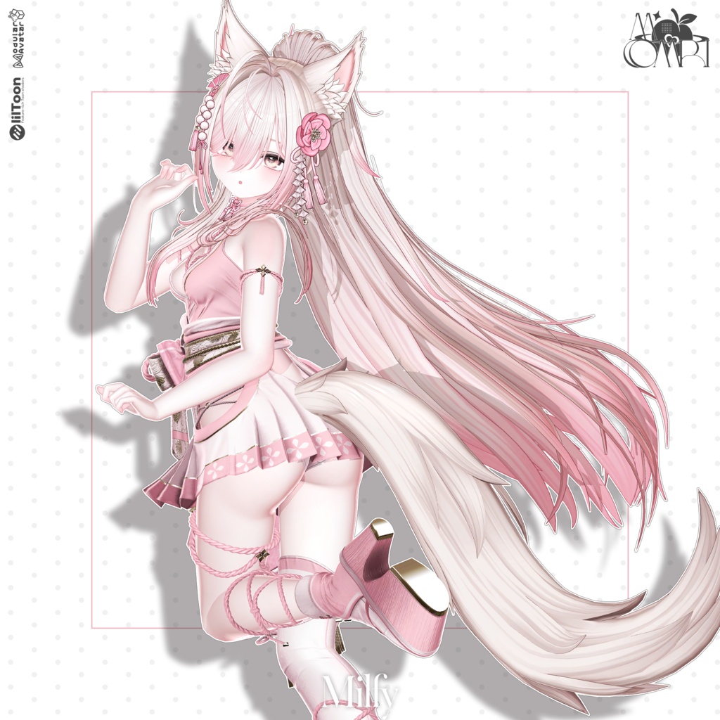💗SALE💗〈18アバター対応〉 ✦。🦊Kitsune-Miko。✦