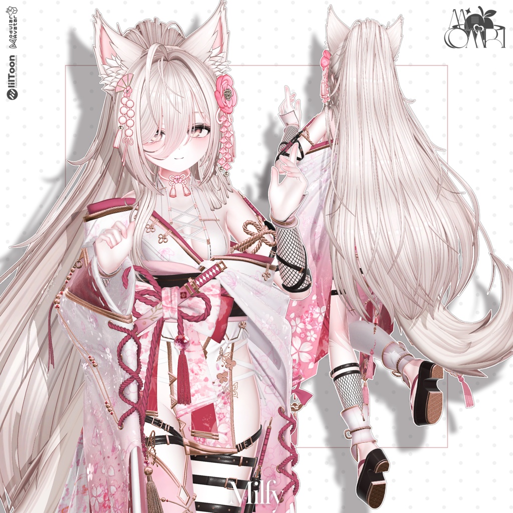 💗SALE💗〈18アバター対応〉 ✦。🦊Kitsune-Miko。✦