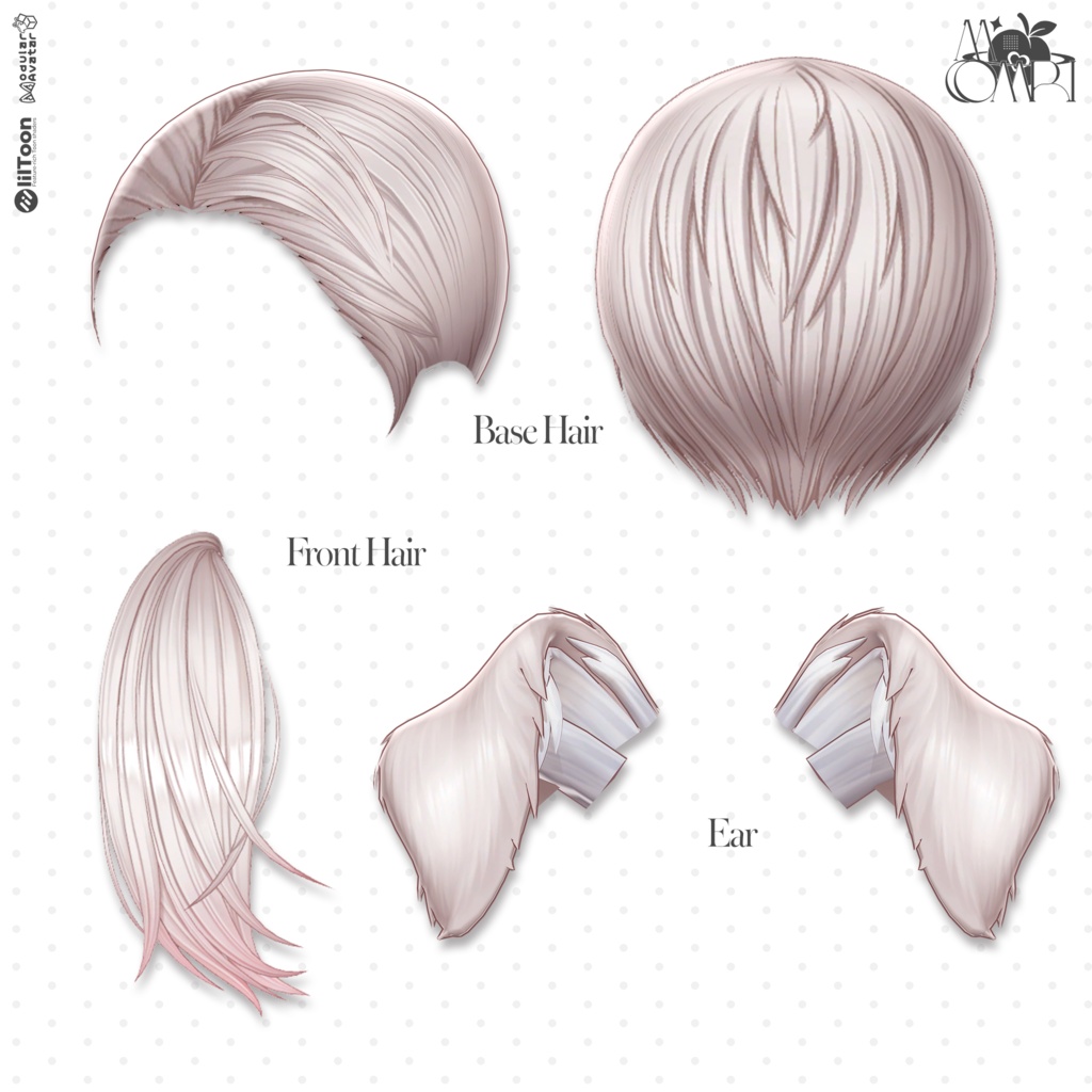 💗SALE💗〈25アバター対応〉 ✦。🐕Komaru-Hair🦴。✦
