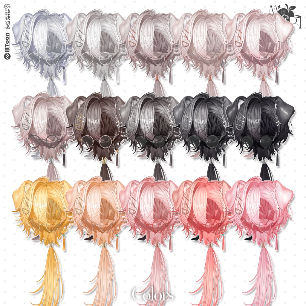 💗SALE💗〈25アバター対応〉 ✦。🐕Komaru-Hair🦴。✦