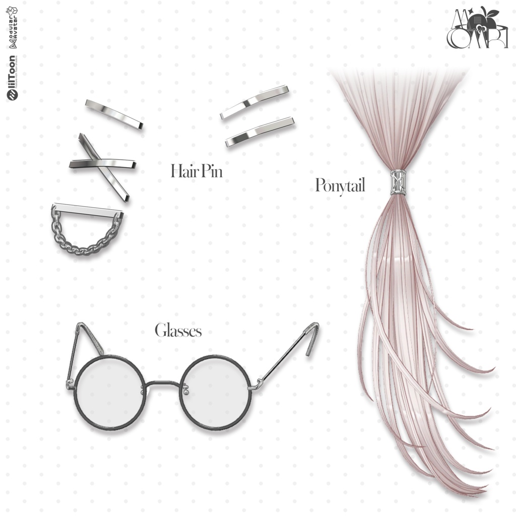 💗SALE💗〈25アバター対応〉 ✦。🐕Komaru-Hair🦴。✦
