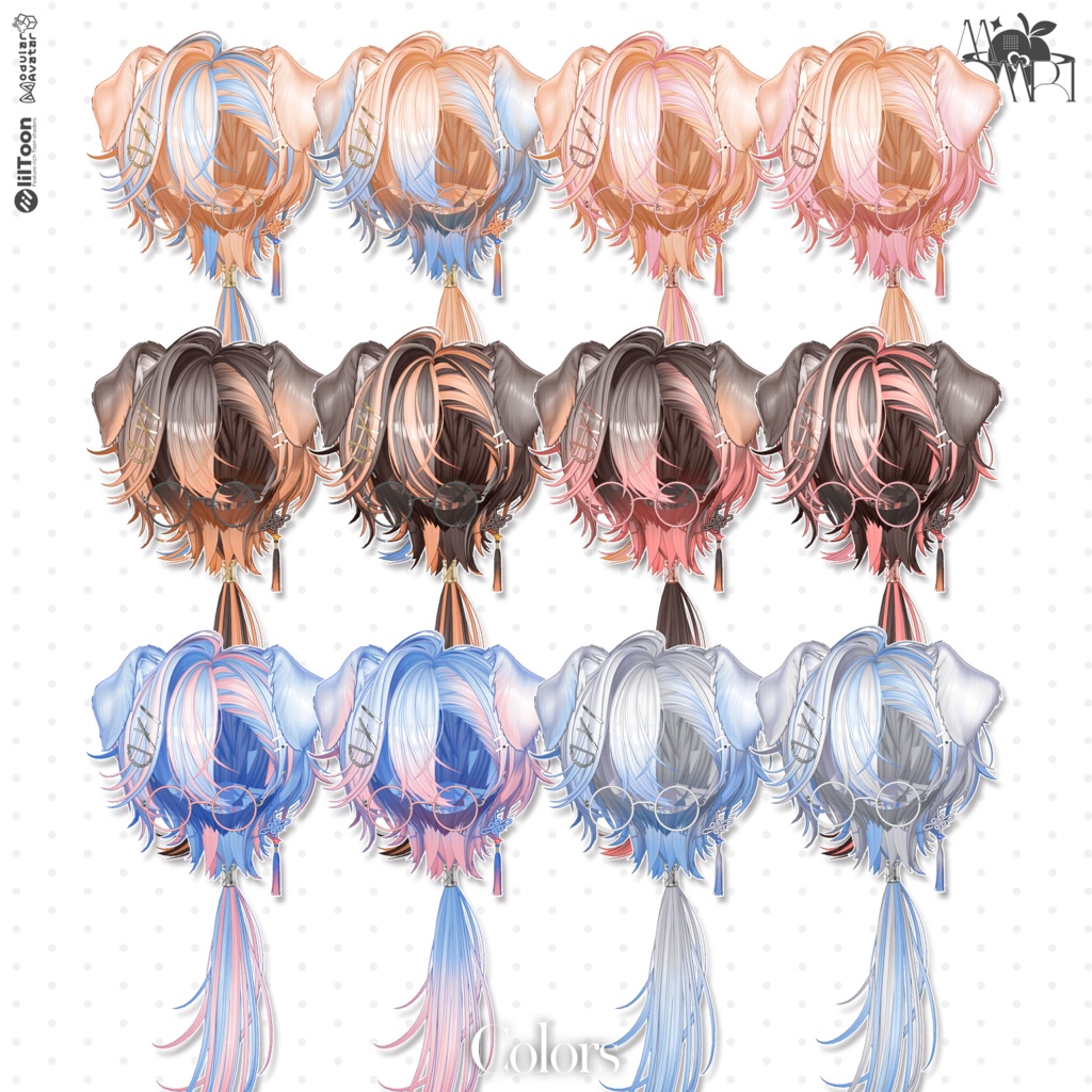💗SALE💗〈25アバター対応〉 ✦。🐕Komaru-Hair🦴。✦