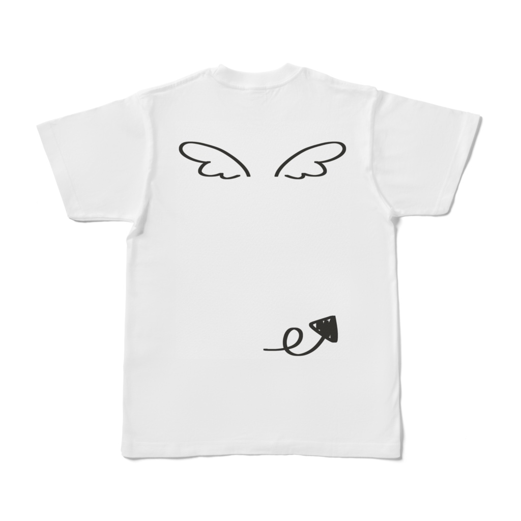 オリジナル 天使の羽 悪魔の尻尾 Tシャツ アメソラ Booth
