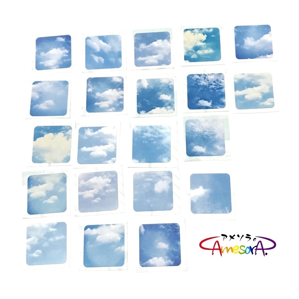 【オリジナル】ミニ空の行方。フレークシール