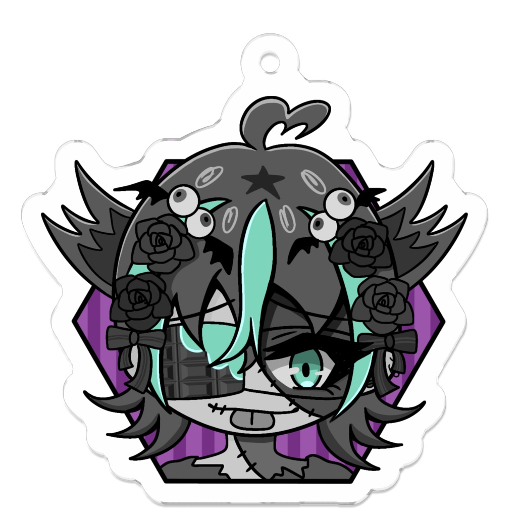 【オリジナル】ハッカ(ハロウィンver.)アクキー