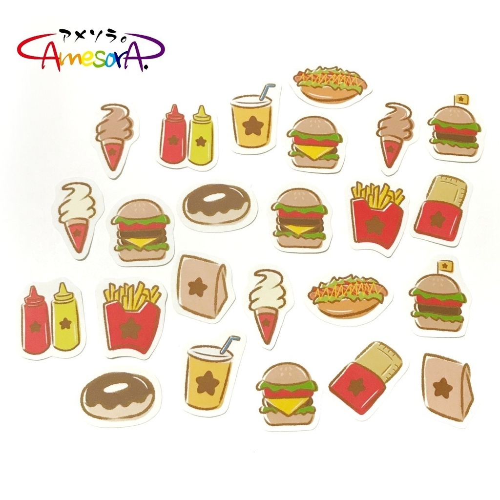 【オリジナル】フレークシール「スター×ダイナー!」