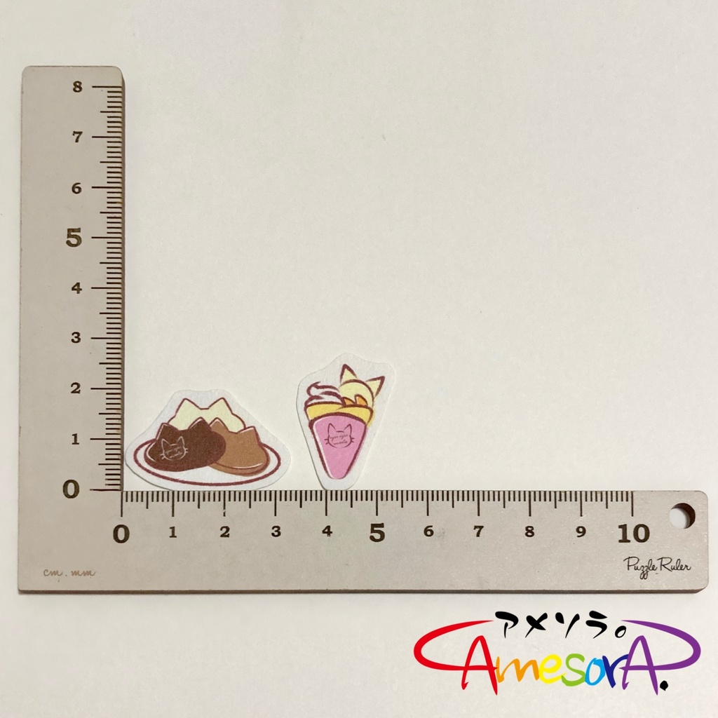 【オリジナル】「にゃんにゃんスイーツ。」フレークシール