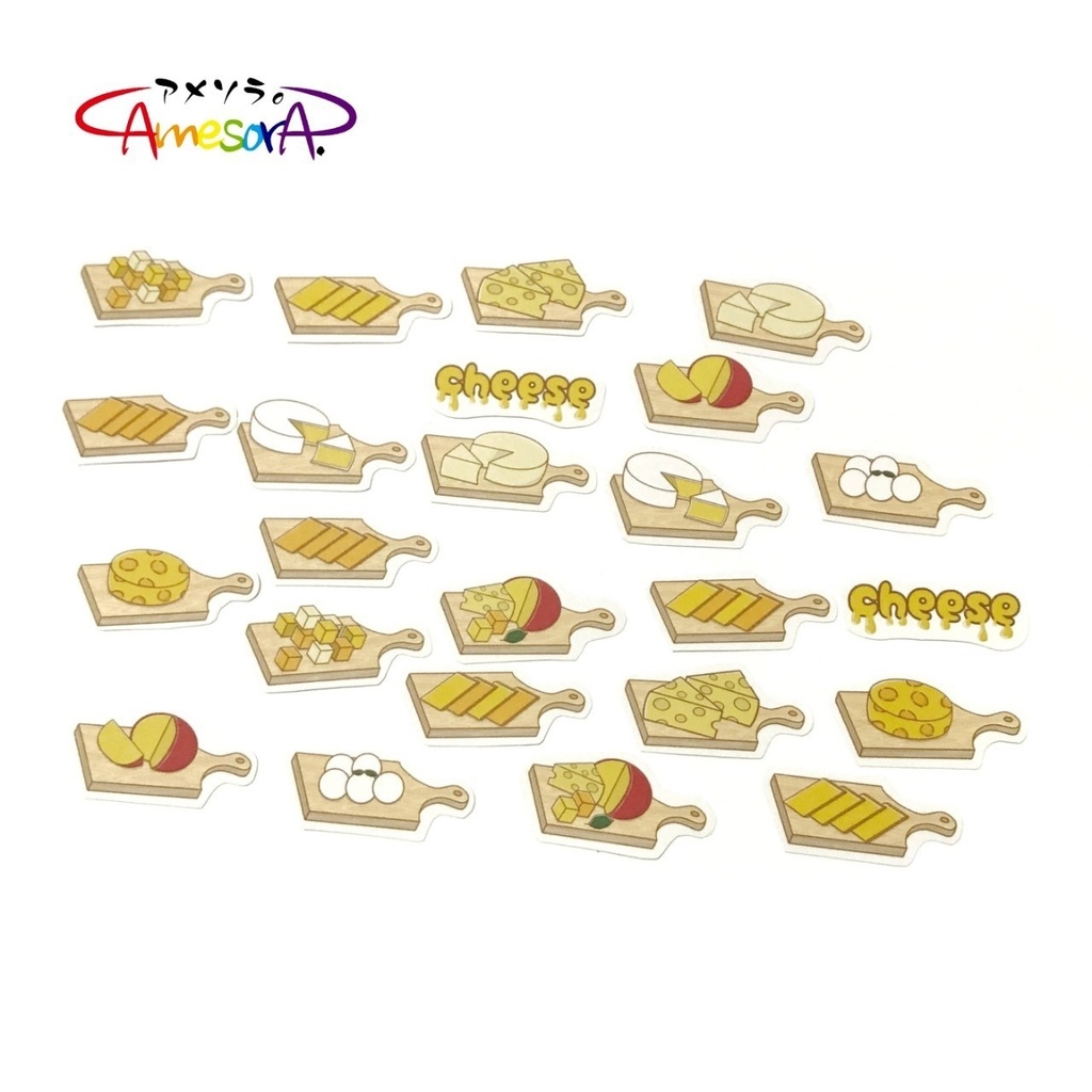 【オリジナル】チーズパーティ!!フレークシール