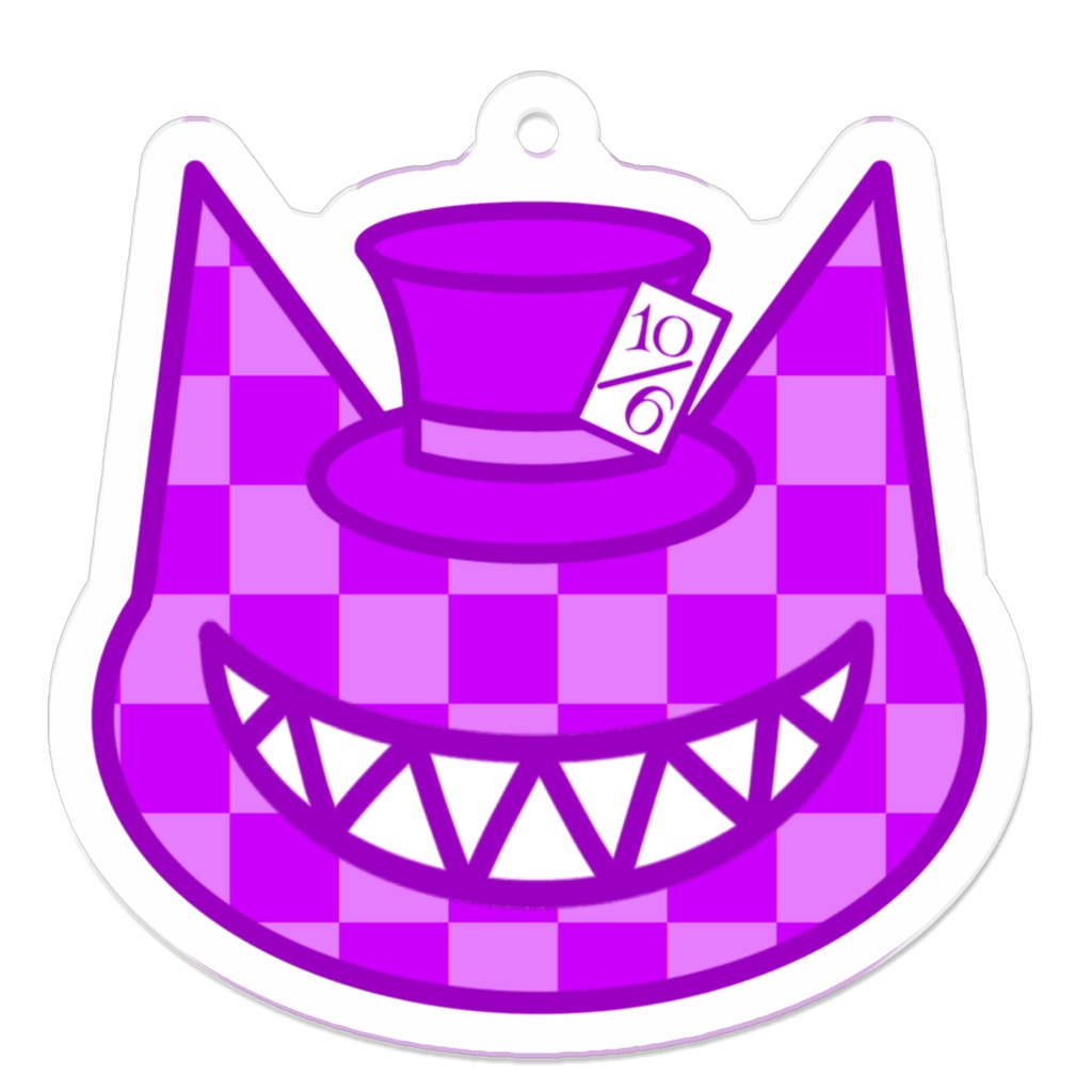 オリジナル 推し色チェシャ猫 ムラサキ アクキー アメソラ Booth