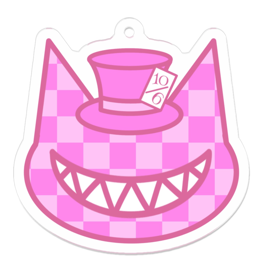 オリジナル 推し色チェシャ猫 ピンク アクキー アメソラ Booth