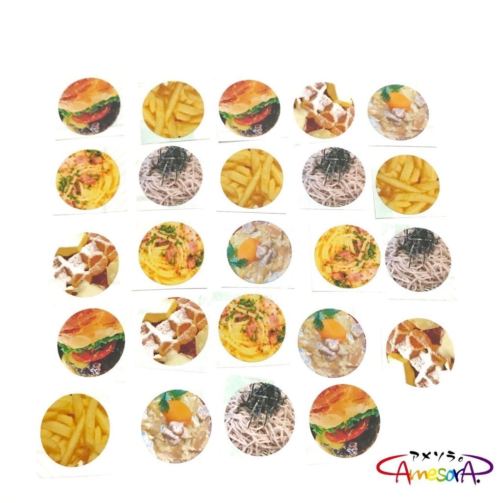 【オリジナル】Yummy!Food!フレークシール