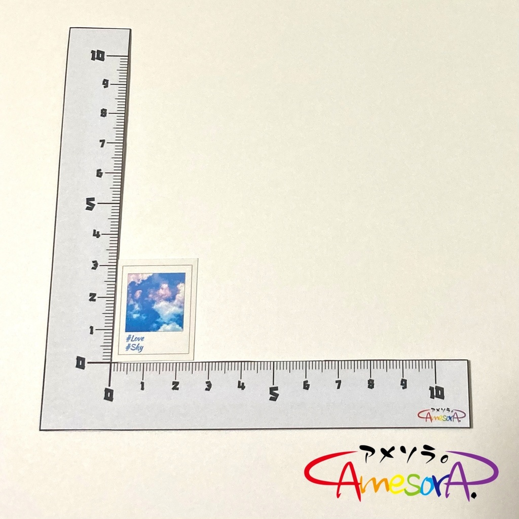 【オリジナル】ポラロイドな空。フレークシール