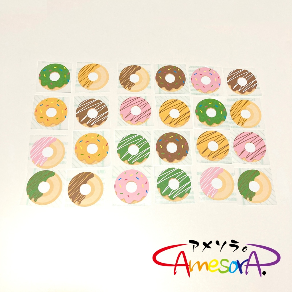 【オリジナル】まんまるドーナツ!フレークシール