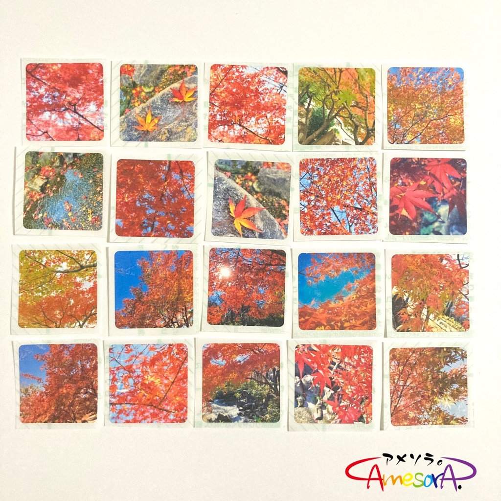 フレークシール「紅葉の散歩道。」
