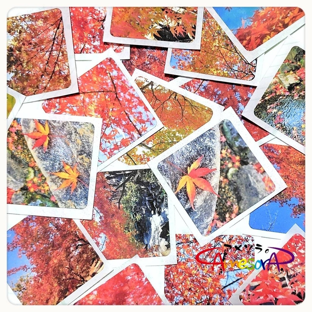 フレークシール「紅葉の散歩道。」