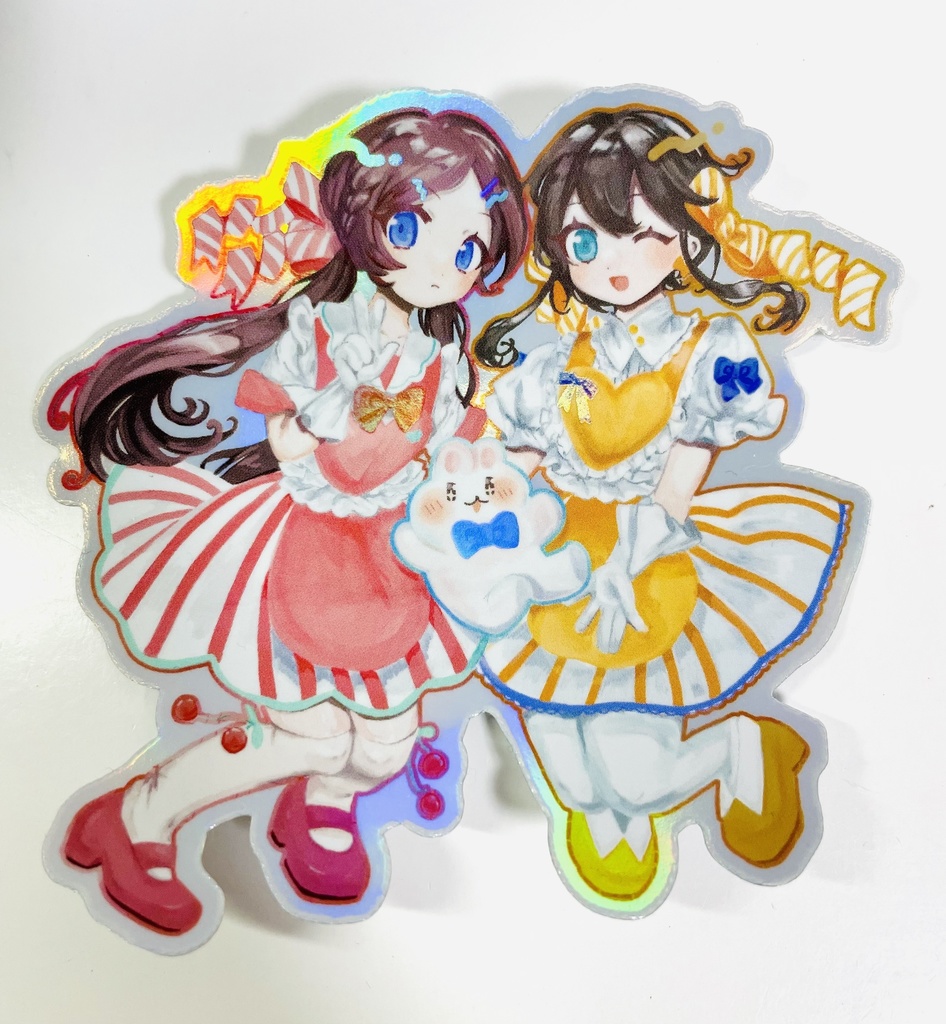 メイドさんのキラキラシール