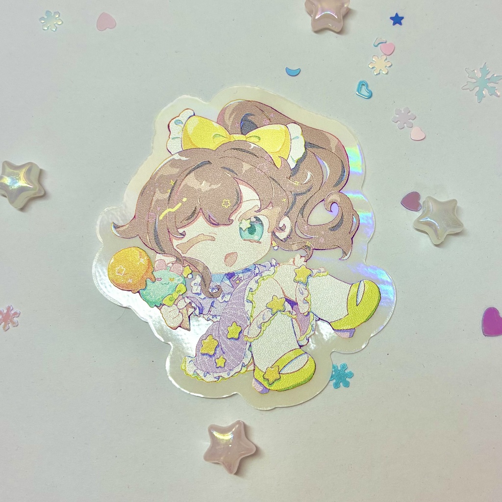アイス屋さん花火ちゃんステッカー