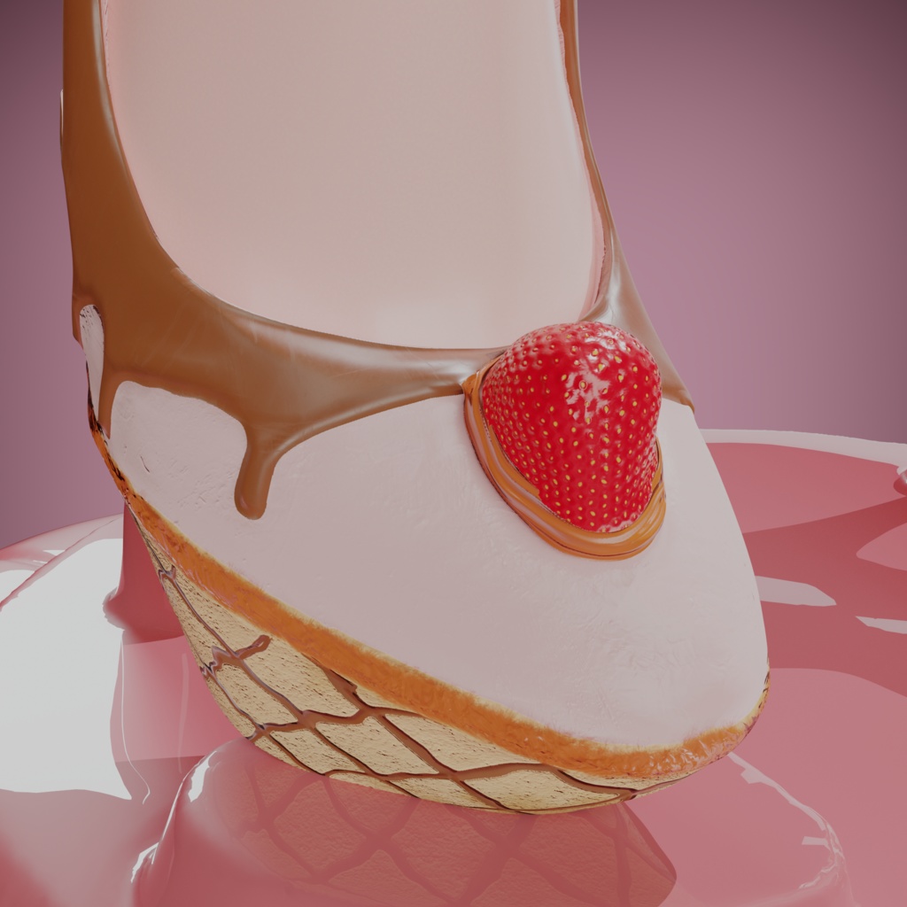 Strawberry heels