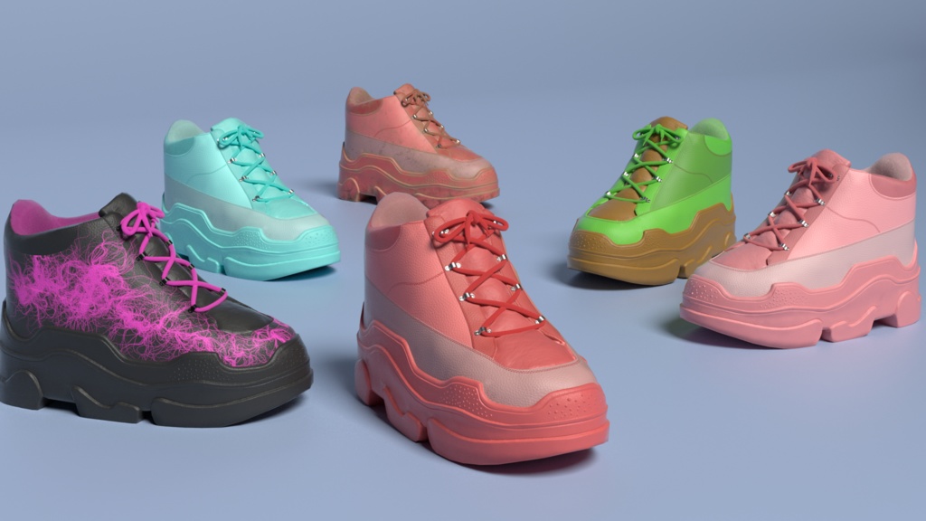 Stylish platform sneakers