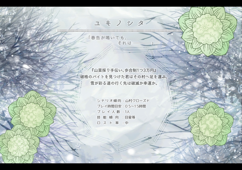 【データ版】クトゥルフ神話TRPGシナリオ集『春待ち宴』(SPLL:E107900)