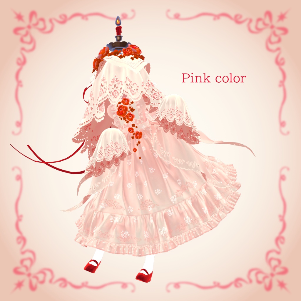 VRChat想定オリジナル3Dモデル「おばけのギーギ」