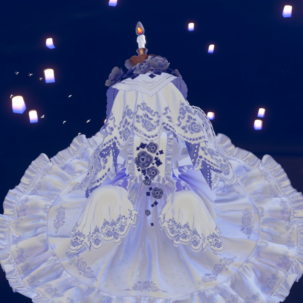 VRChat想定オリジナル3Dモデル「おばけのギーギ」