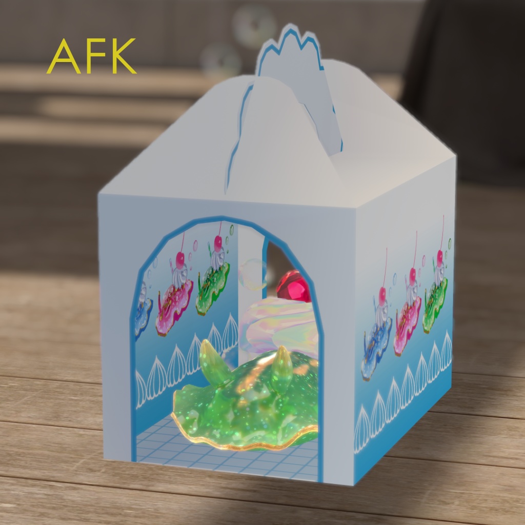 VRChat想定オリジナル3Dモデル「オヤツウミウシ」