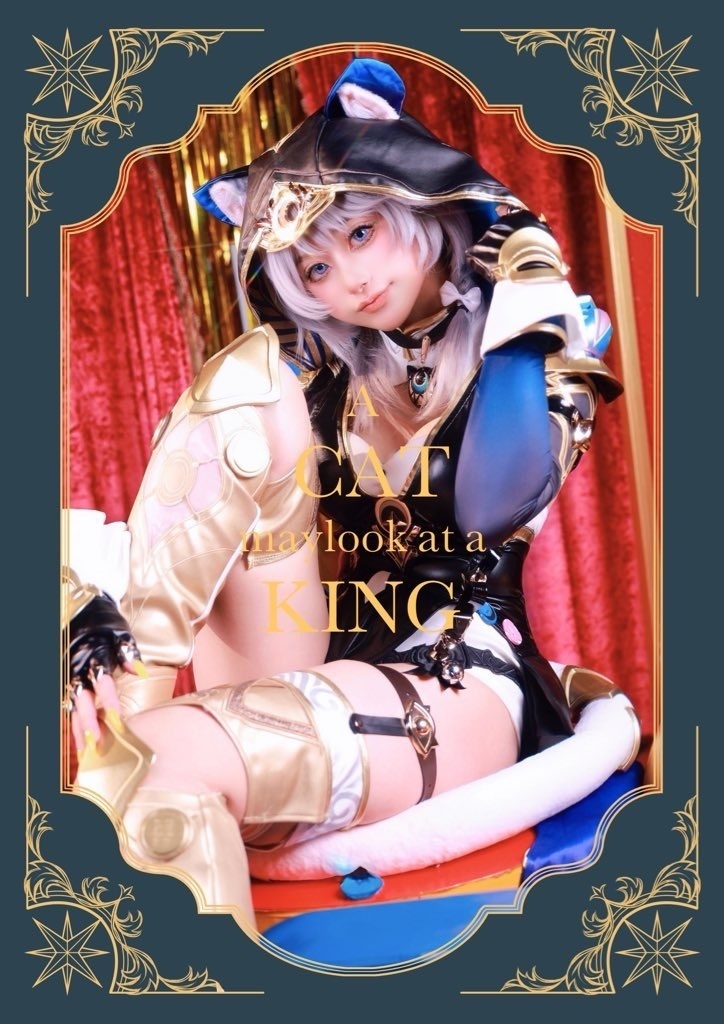 A cat may look at a king.