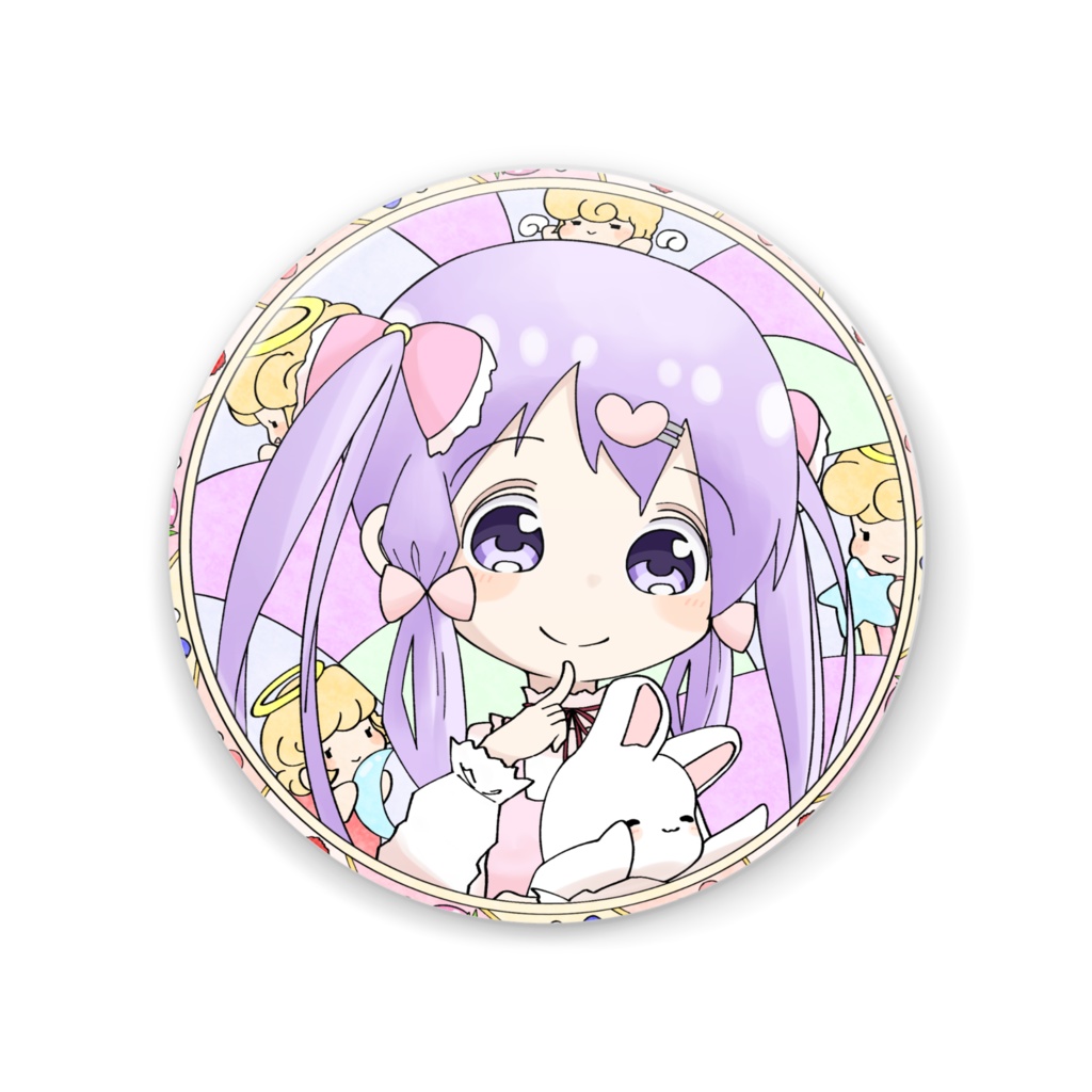 紫桃ぽりん 缶ミラー 56mm