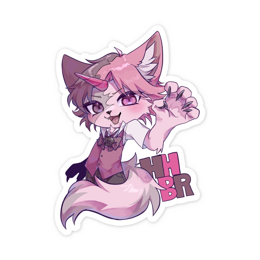 ハフベリくんステッカー