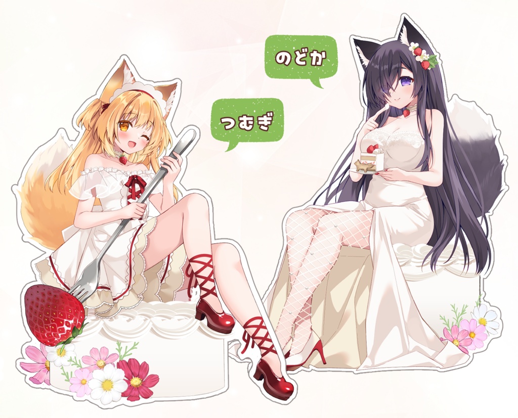 コンカフェのキツネちゃん1周年グッズ