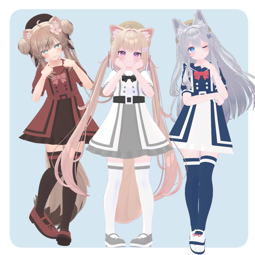 【7アバター対応】セーラーサマーワンピース