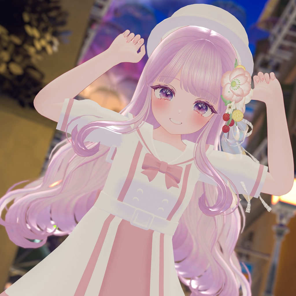 【7アバター対応】セーラーサマーワンピース