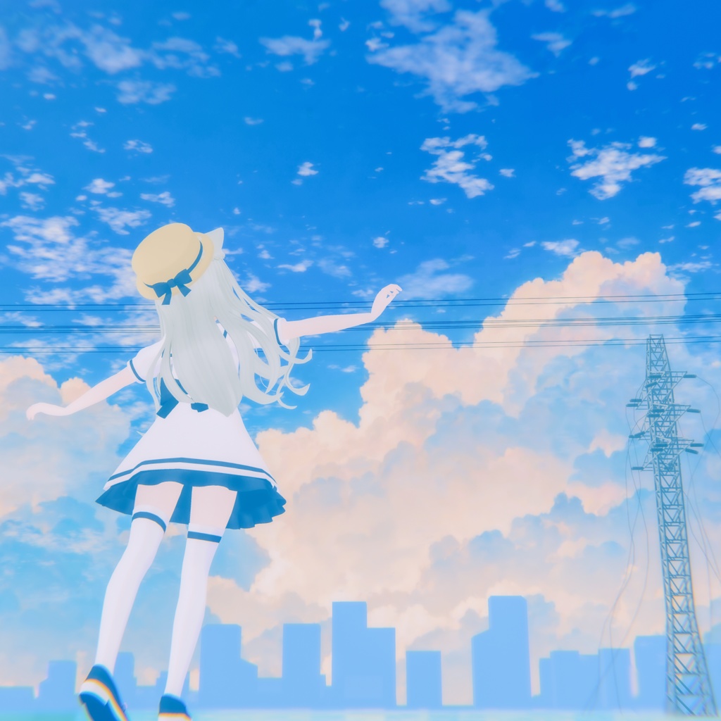 【7アバター対応】セーラーサマーワンピース