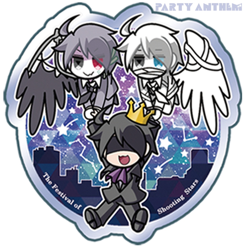 Triple Counter 星空アクリルキーホルダー