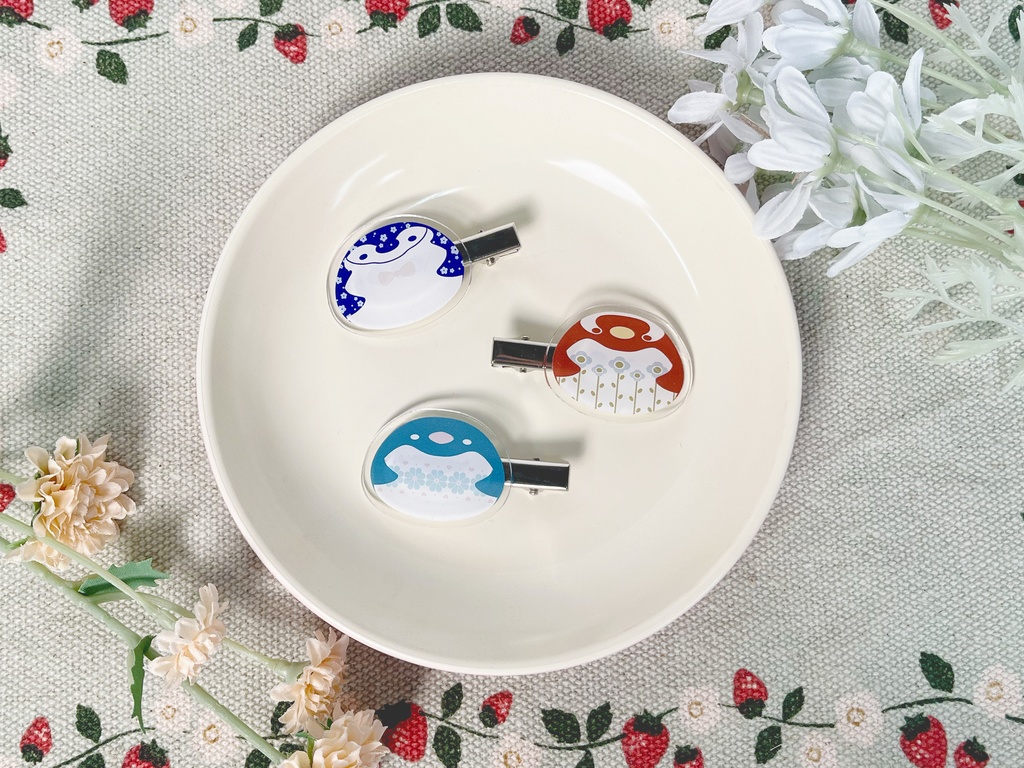 レトロ×ペンギン前髪クリップ【全3種】