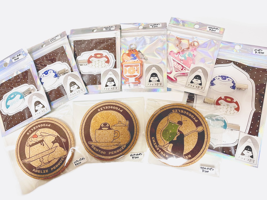 レトロ×ペンギン前髪クリップ【全3種】