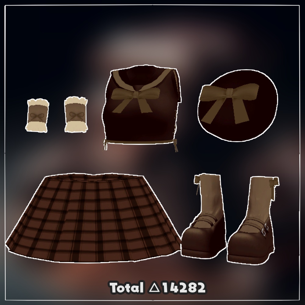 【3D衣装】チョコセーラー ChocoSailor【シフォン対応】