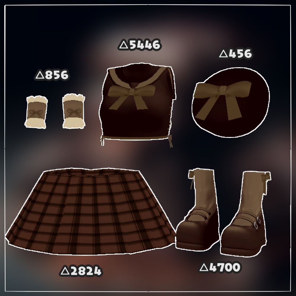 【3D衣装】チョコセーラー ChocoSailor【シフォン対応】