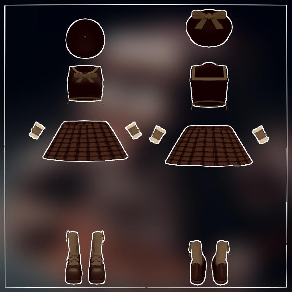 【3D衣装】チョコセーラー ChocoSailor【シフォン対応】