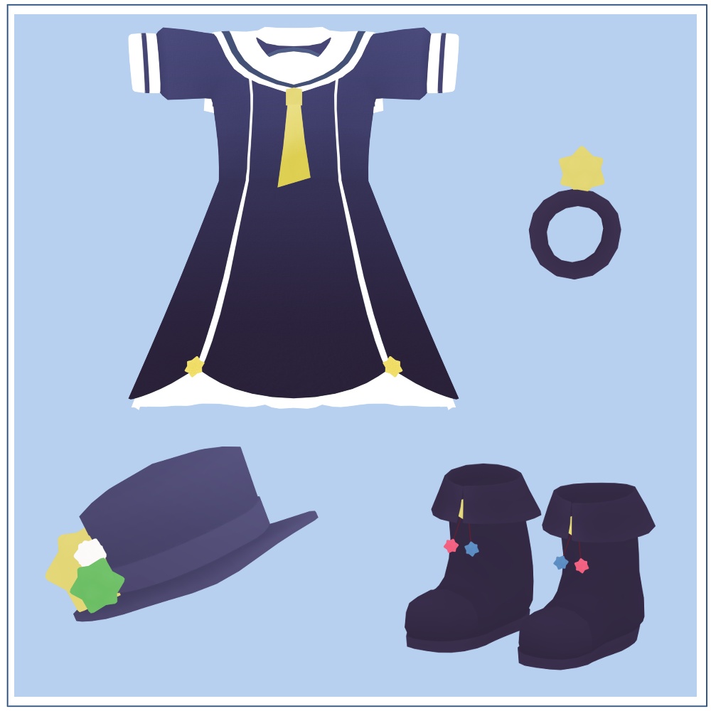 【オリジナル3Dモデル】コンフェイト-Confeito-