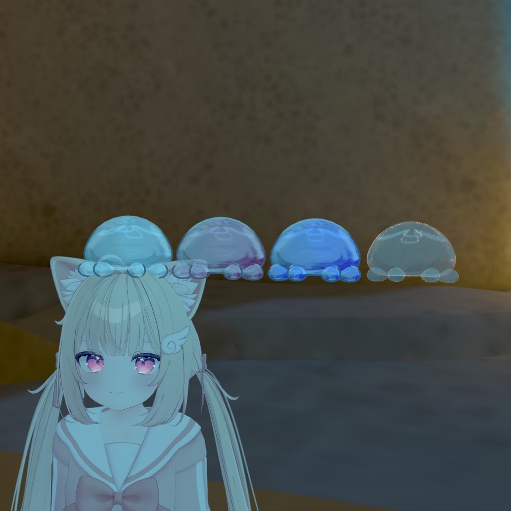 頭乗せぷるぷるクラゲ【MA対応】